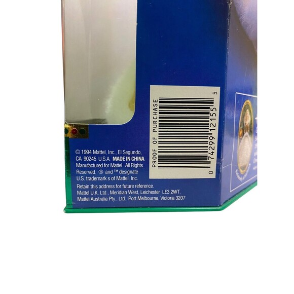 1994 Mattel Barbie Special Edition Happy Holidays Doll 12155 RARE Box Error - Picture 10 of 10